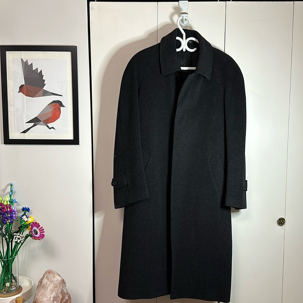 Pronto Uomo Mens lambswool winter coat size 38 made in Italy